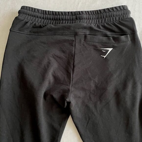 Gymshark Knit Joggers Mens Size L Black Zip Ankle Tapered Leg Athletic Pants NEW - Picture 5 of 11